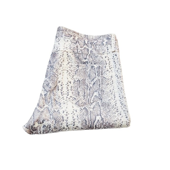 Jay Godfrey Snakeprint Pants Gray White Skinny Size 4 - Picture 1 of 8
